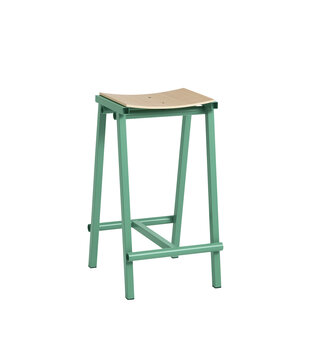 Tabouret - Taburete 8 Vert Jade / Chêne