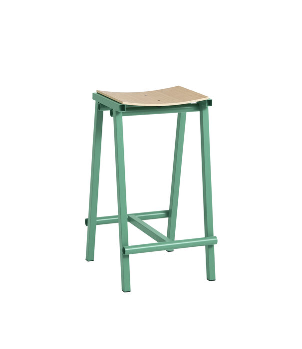 Hay Tabouret - Taburete 8 Vert Jade / Chêne
