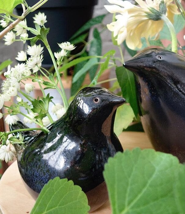 Tse & Tse associées Petit Vase Oiseau Noir