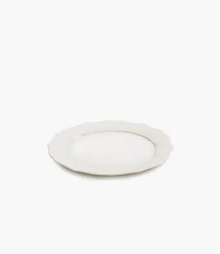 Assiette À Dîner Blanc Silhouette