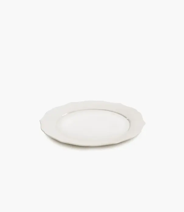 Serax Assiette À Dîner Blanc Silhouette