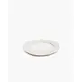 Assiette À Dîner Blanc Silhouette