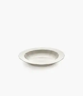 Assiette Creuse M Blanc Silhouette