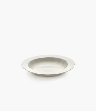 Assiette Creuse M Blanc Silhouette