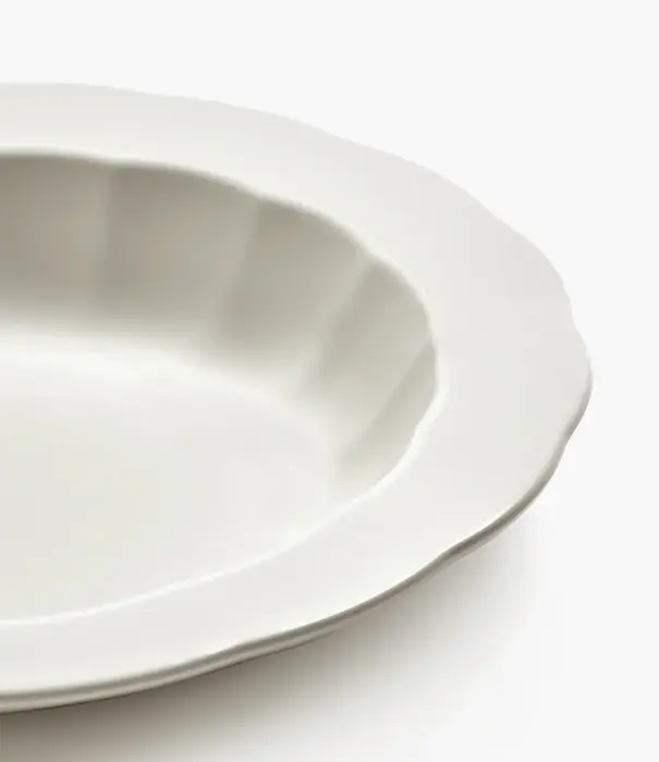 Serax Assiette Creuse M Blanc Silhouette