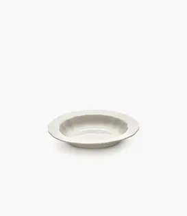 Assiette Creuse S Blanc Silhouette