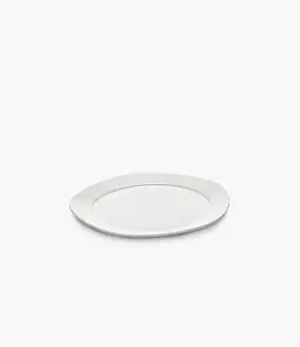 Assiette D'entrée Blanc Silhouette