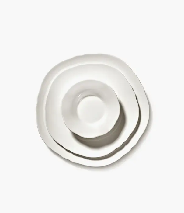 Serax Assiette D'entrée Blanc Silhouette