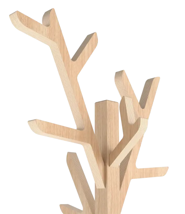 HARTô Portemanteau sur pied 158cm Ambroise, chêne naturel