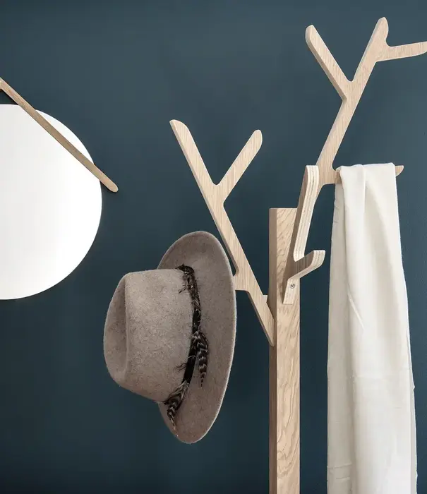 HARTô Portemanteau sur pied 158cm Ambroise, chêne naturel