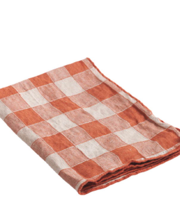 Maison de Vacances Torchon Toile Vintage Vichy Marmelade / Bourdon Marmelade 43x75