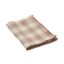 Torchon Toile Vintage Vichy Bois de Rose / Bourdon bois de rose 43x75