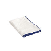 Serviette Blanc/Bourdon Cobalt 45x45