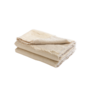 Plaid Vice Versa Frangé 140 x 250 Lin Lavé Froissé - Butter / Givré