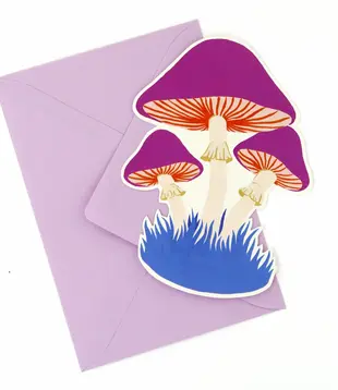 Carte Découpée Champignons