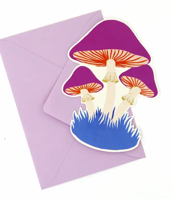 Dodo Toucan Carte Découpée Champignons