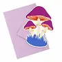 Carte Découpée Champignons