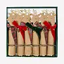 Tartan & Velvet Bow Reindeer No-Snap Crackers (x 6)