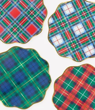 Assiettes Tartan (X 8) Ø26cm