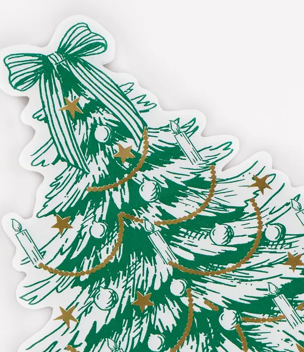 Meri Meri Serviettes Arbre Toile De Jouy (x 16)
