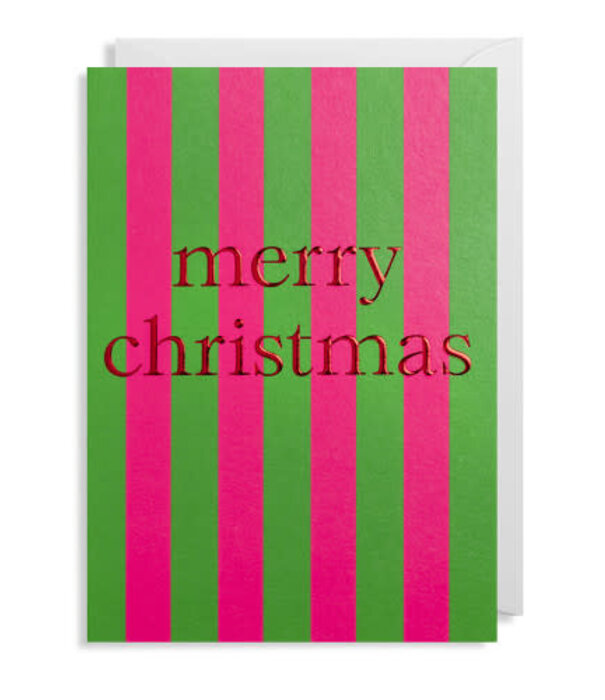 Lagom Design Carte - Merry Christmas Rose Vert