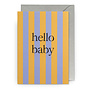 Carte - Hello Baby Jaune Lila