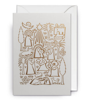 Carte - Gold Nativity