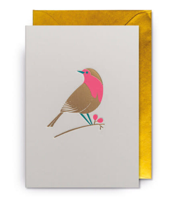 Lagom Design Carte - Gold Robin