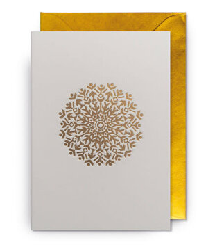 Carte - Gold Snowflake