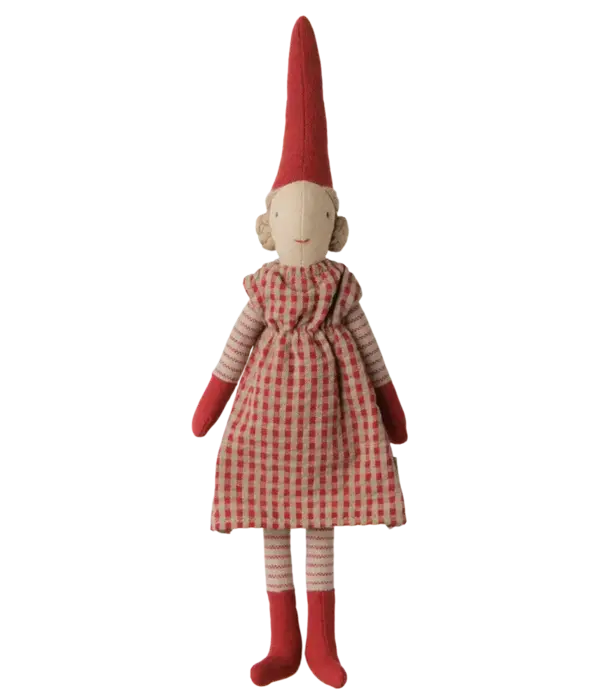 Maileg Pixy Size 1 Girl Red Dress