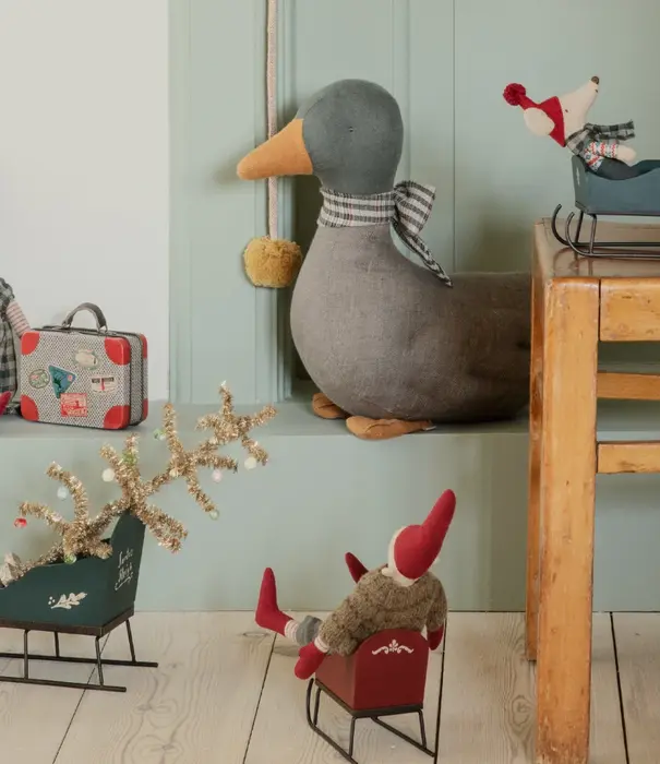 Maileg Sleigh, Mouse - Green