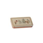 Metal box w. sliding lid - Christmas mice