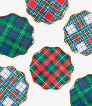 Petites Assiettes Tartan (x8) Ø21cm