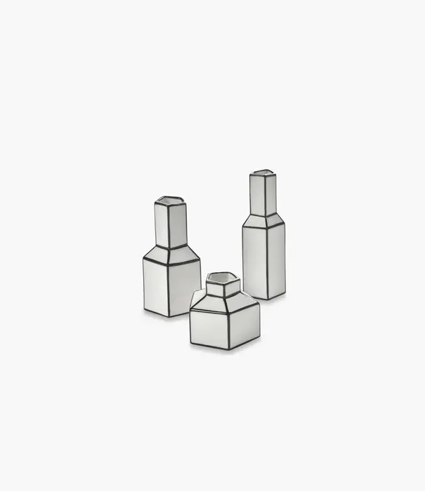 Serax Vase L Blanc - Noir Carte Blanche