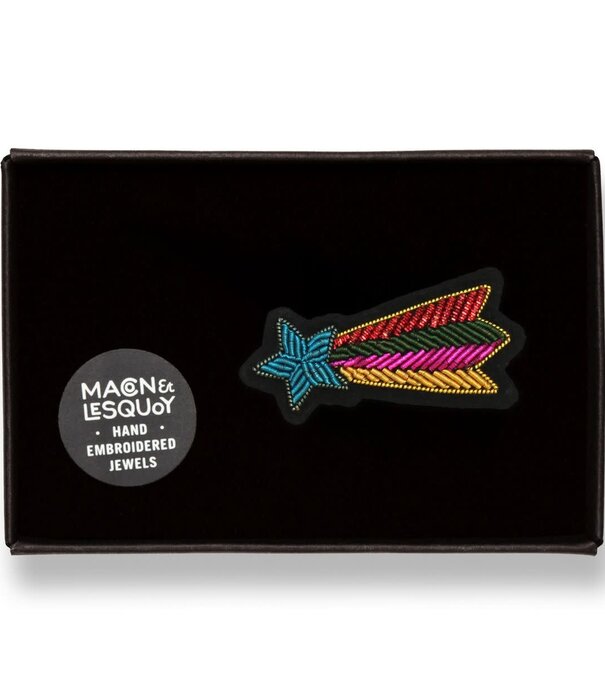 Macon&Lesquoy Broche - Étoile Filante Multicolore