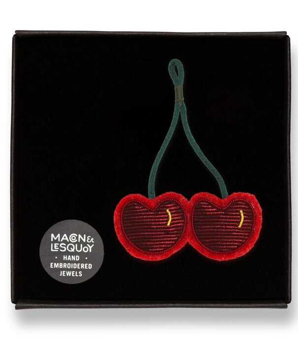 Macon&Lesquoy Broche - Cerises de Plaisir
