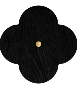 Patère Andrée L, Chêne Teinté Noir