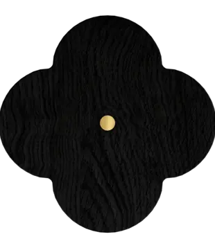 Patère Andrée L, Chêne Teinté Noir