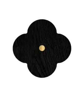 Patère Andrée S, Chêne teinté Noir