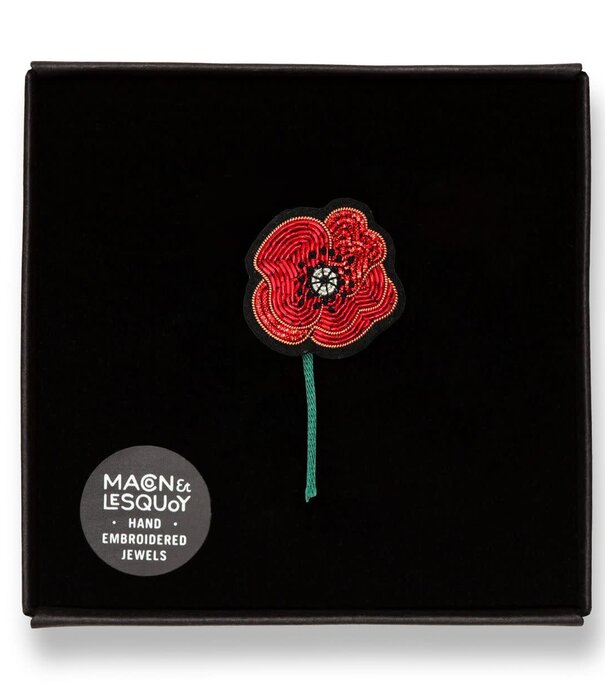 Macon&Lesquoy Broche - Le Coquelicot de Claude