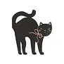 Serviettes En Forme De Chat Pour Halloween (X 16)