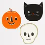 Assortiment de 16 serviettes découpées Halloween (3 designs)