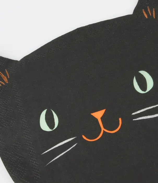 Meri Meri Assortiment de 16 serviettes découpées Halloween (3 designs)