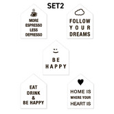 Lumicasa Set De Feuilles 2 - Be Happy