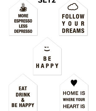 Lumicasa Set De Feuilles 2 - Be Happy