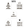 Lumicasa Set De Feuilles 2 - Be Happy