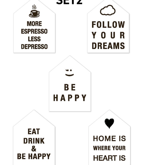 sompex Lumicasa Set De Feuilles 2 - Be Happy