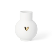 Vase boule · Cœur doré