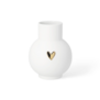 Vase boule · Cœur doré