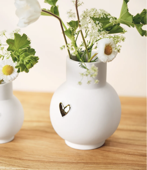 Rader Vase boule · Cœur doré